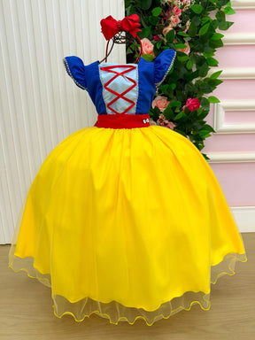 Fantasia/ Vestido Mini Miss Longo Princesa Maça (FANTVESTMNMSSLNGMC)