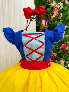 Fantasia/ Vestido Mini Miss Longo Princesa Maça (FANTVESTMNMSSLNGMC)