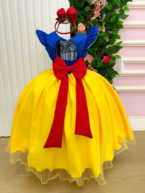 Fantasia/ Vestido Mini Miss Longo Princesa Maça (FANTVESTMNMSSLNGMC)