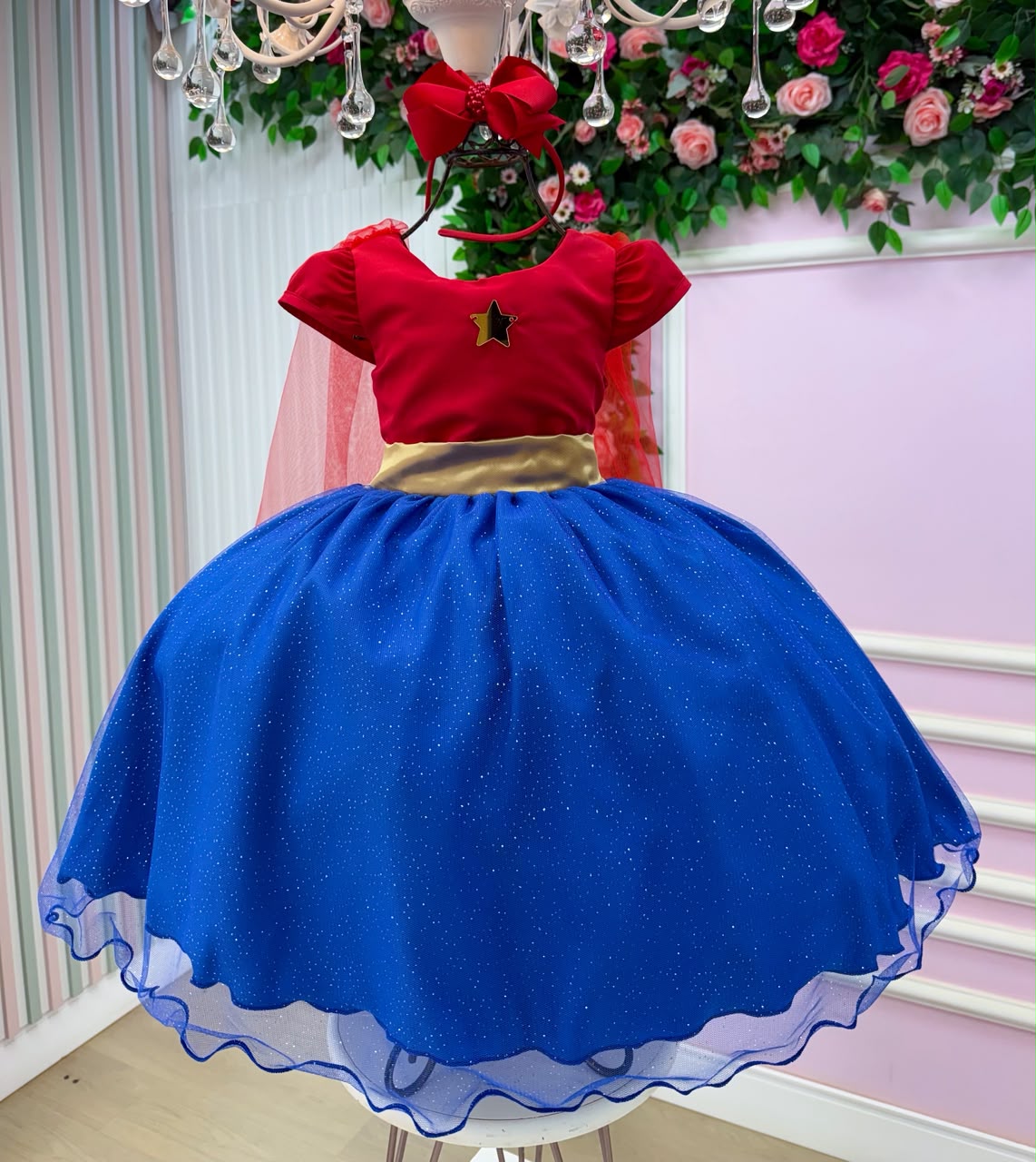 Fantasia/ Vestido Mini Miss Menina Da Justiça (FANTVESTMNMSMNEDJDJTC)