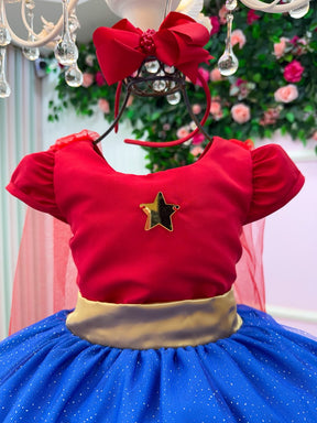 Fantasia/ Vestido Mini Miss Menina Da Justiça (FANTVESTMNMSMNEDJDJTC)