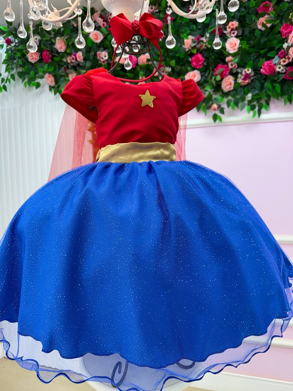 Fantasia/ Vestido Mini Miss Menina Da Justiça (FANTVESTMNMSMNEDJDJTC)