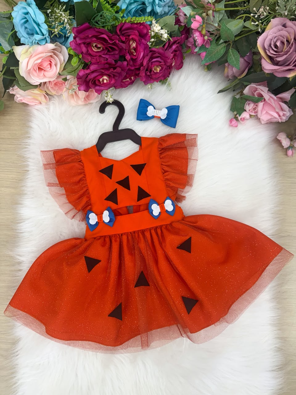 Romper/Vestido Princesa Belli Pequena Pedrita (RMPEVESTPRNCSBLPQNPDT)