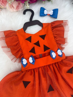 Romper/Vestido Princesa Belli Pequena Pedrita (RMPEVESTPRNCSBLPQNPDT)