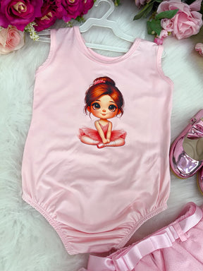 Conjunto Blogueirinha Bailarina Rosa Modelo 2 (CONJBLGRNBRLNRSMDL2)