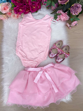 Conjunto Blogueirinha Bailarina Rosa Modelo 2 (CONJBLGRNBRLNRSMDL2)