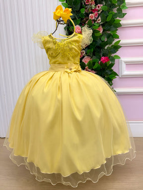 Vestido Mini Miss Longo Suzy Amarelo (VESTMNMISLNGSZAMRL)