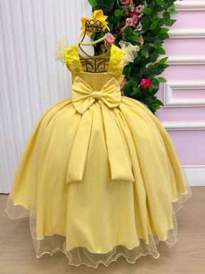 Vestido Mini Miss Longo Suzy Amarelo (VESTMNMISLNGSZAMRL)