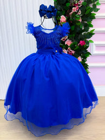 Vestido Mini Miss Longo Suzy Azul Royal (VESTMNMISLNGSZAZLRYAL)