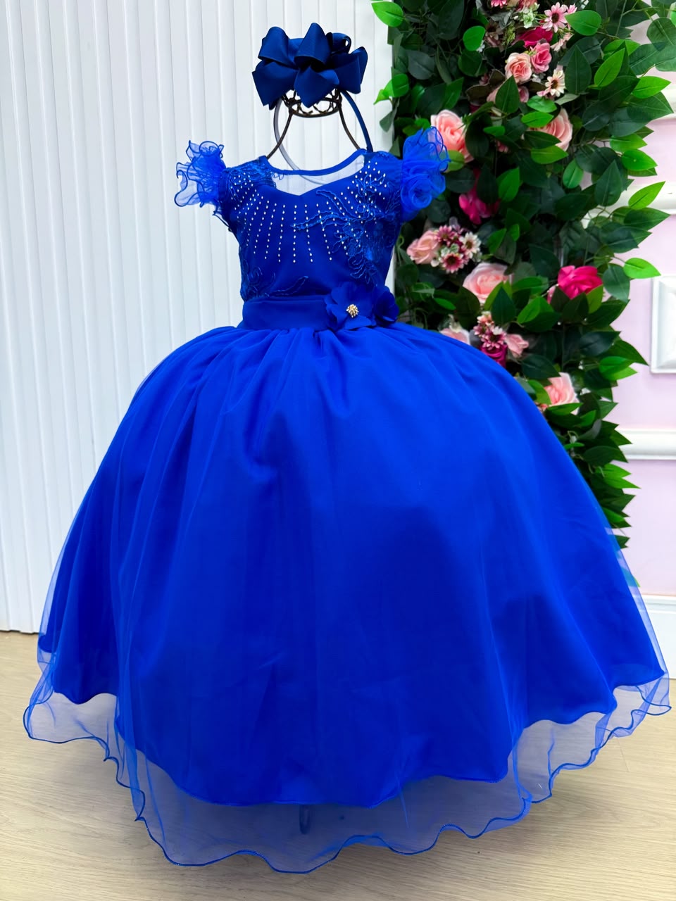 Vestido Mini Miss Longo Suzy Azul Royal (VESTMNMISLNGSZAZLRYAL)