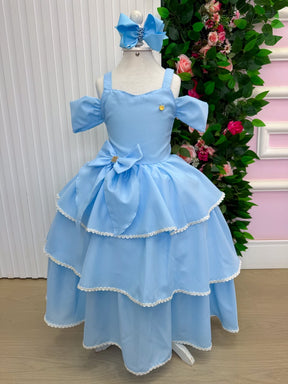 Vestido Banana Club Longo Safira Azul Bebe (VESTBNCLBLNSFR)