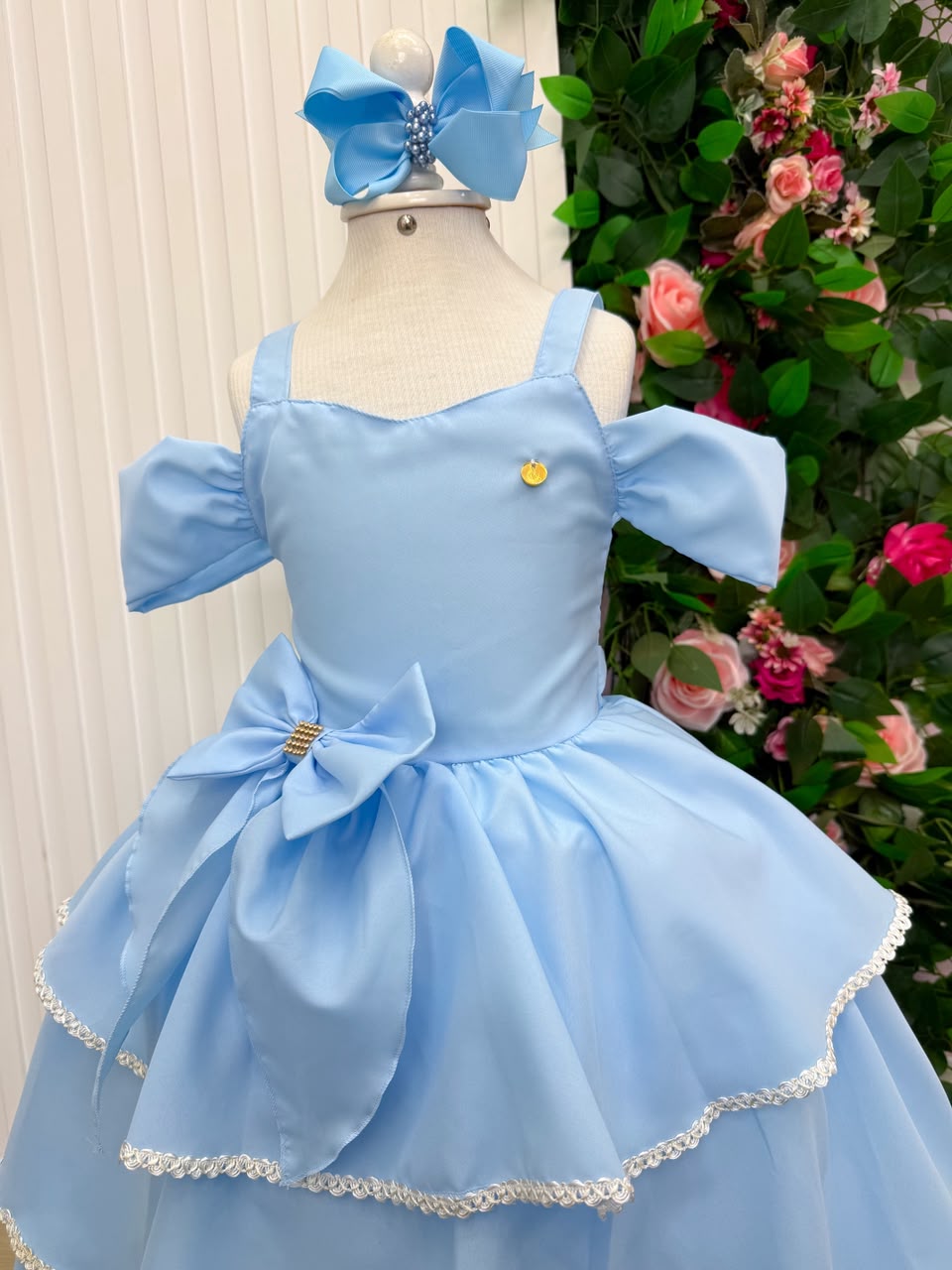 Vestido Banana Club Longo Safira Azul Bebe (VESTBNCLBLNSFR)