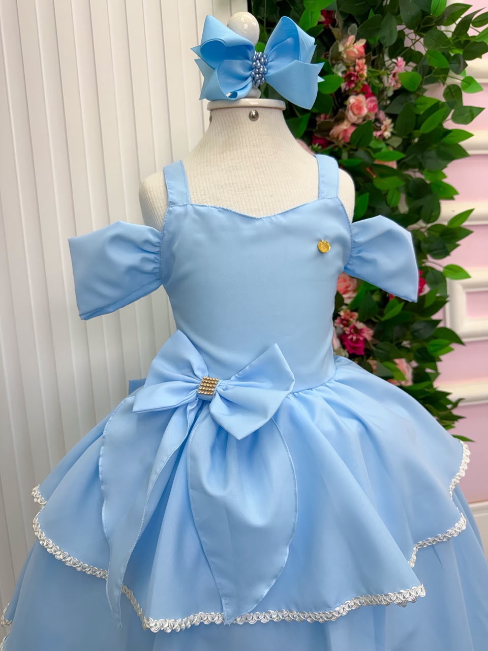 Vestido Banana Club Longo Safira Azul Bebe (VESTBNCLBLNSFR)