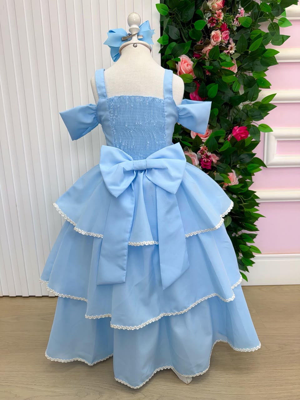 Vestido Banana Club Longo Safira Azul Bebe (VESTBNCLBLNSFR)