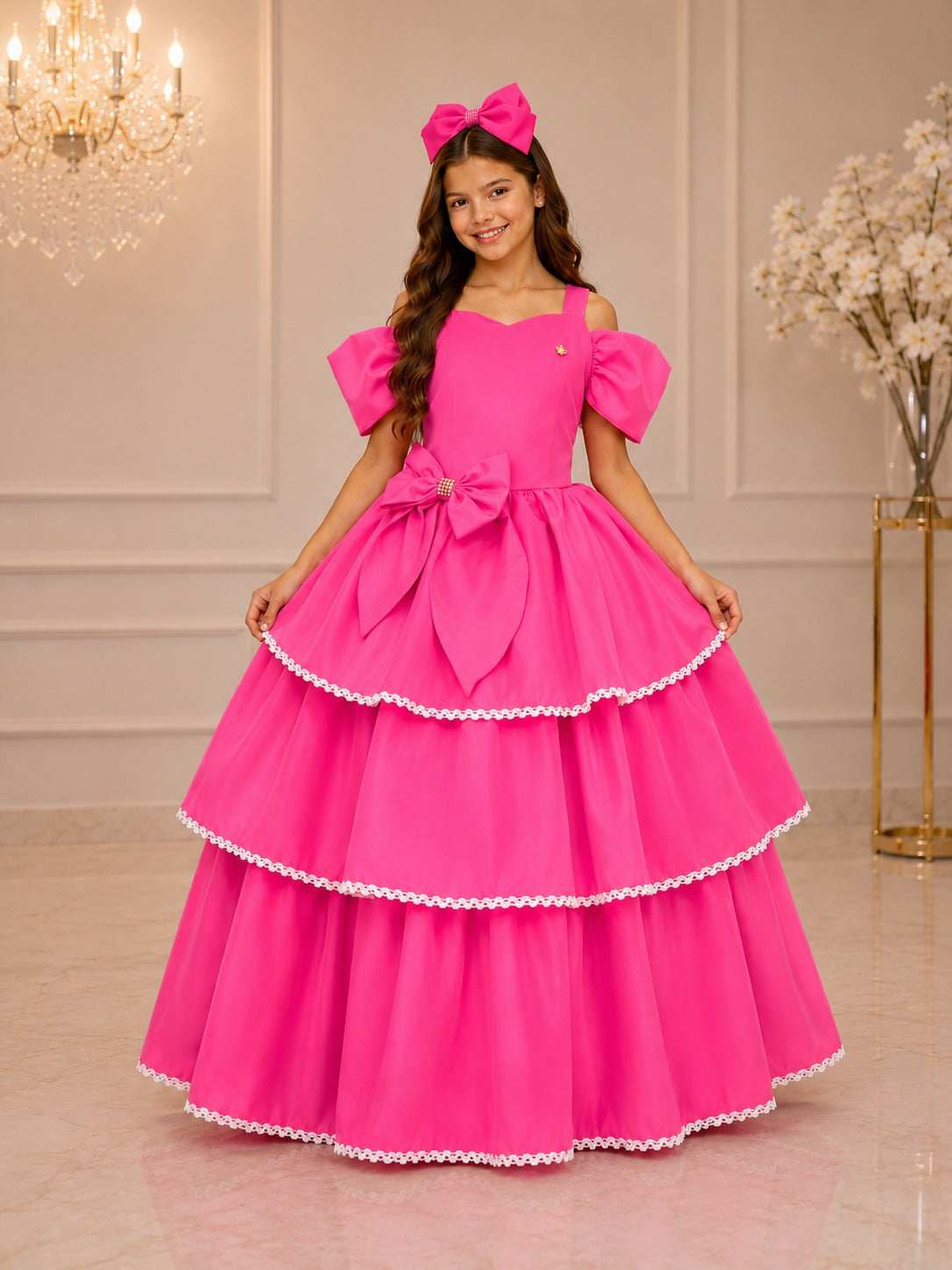 Vestido Banana Club Longo Safira Rosa Chiclete (VESTBNCLBLNGSFRRSCHT)
