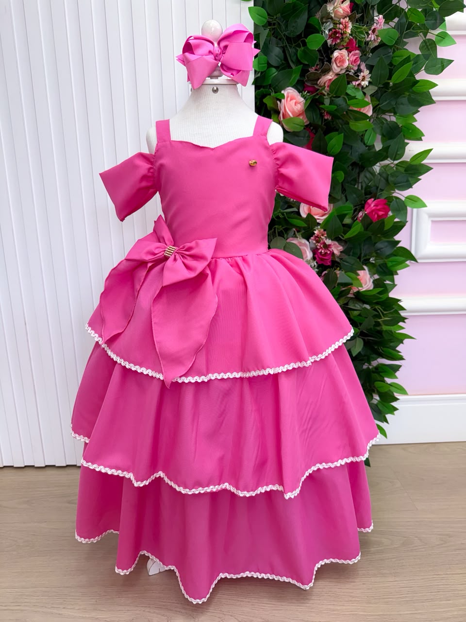 Vestido Banana Club Longo Safira Rosa Chiclete (VESTBNCLBLNGSFRRSCHT)