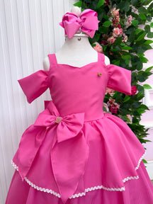 Vestido Banana Club Longo Safira Rosa Chiclete (VESTBNCLBLNGSFRRSCHT)
