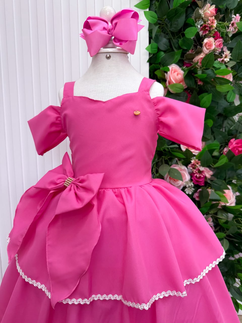 Vestido Banana Club Longo Safira Rosa Chiclete (VESTBNCLBLNGSFRRSCHT)