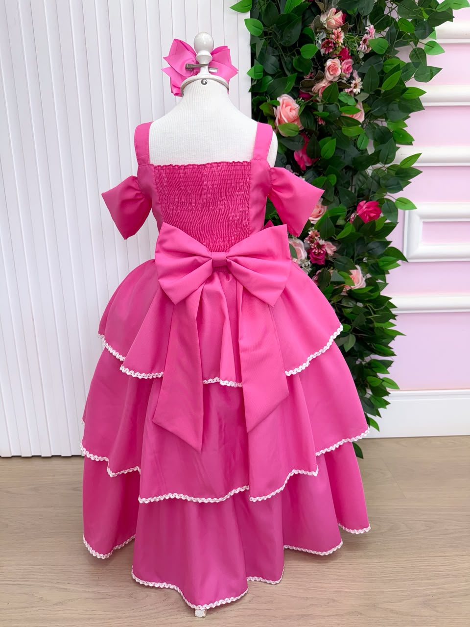 Vestido Banana Club Longo Safira Rosa Chiclete (VESTBNCLBLNGSFRRSCHT)