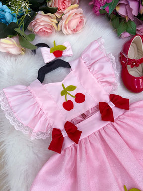 Romper/Vestido Princesa Belli Cerejinha - Cereja (RMPVPBCJ)