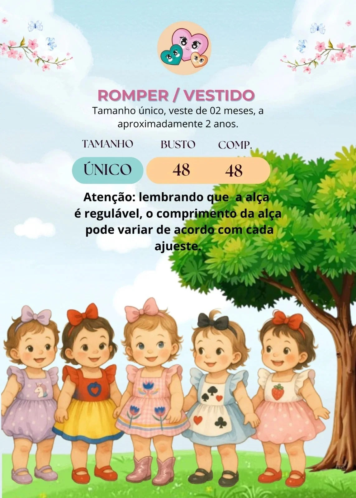 Romper/Vestido Princesa Belli Cerejinha - Cereja (RMPVPBCJ)