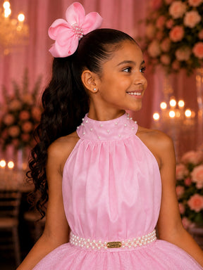 Vestido Banana Club Longo Âmbar Rosa bebe (VESTBNCLBLNGAMBRRSBB)