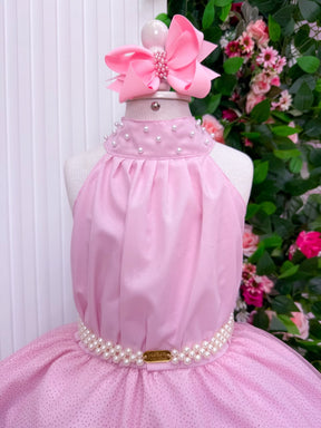 Vestido Banana Club Longo Âmbar Rosa bebe (VESTBNCLBLNGAMBRRSBB)