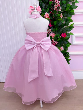 Vestido Banana Club Longo Âmbar Rosa bebe (VESTBNCLBLNGAMBRRSBB)