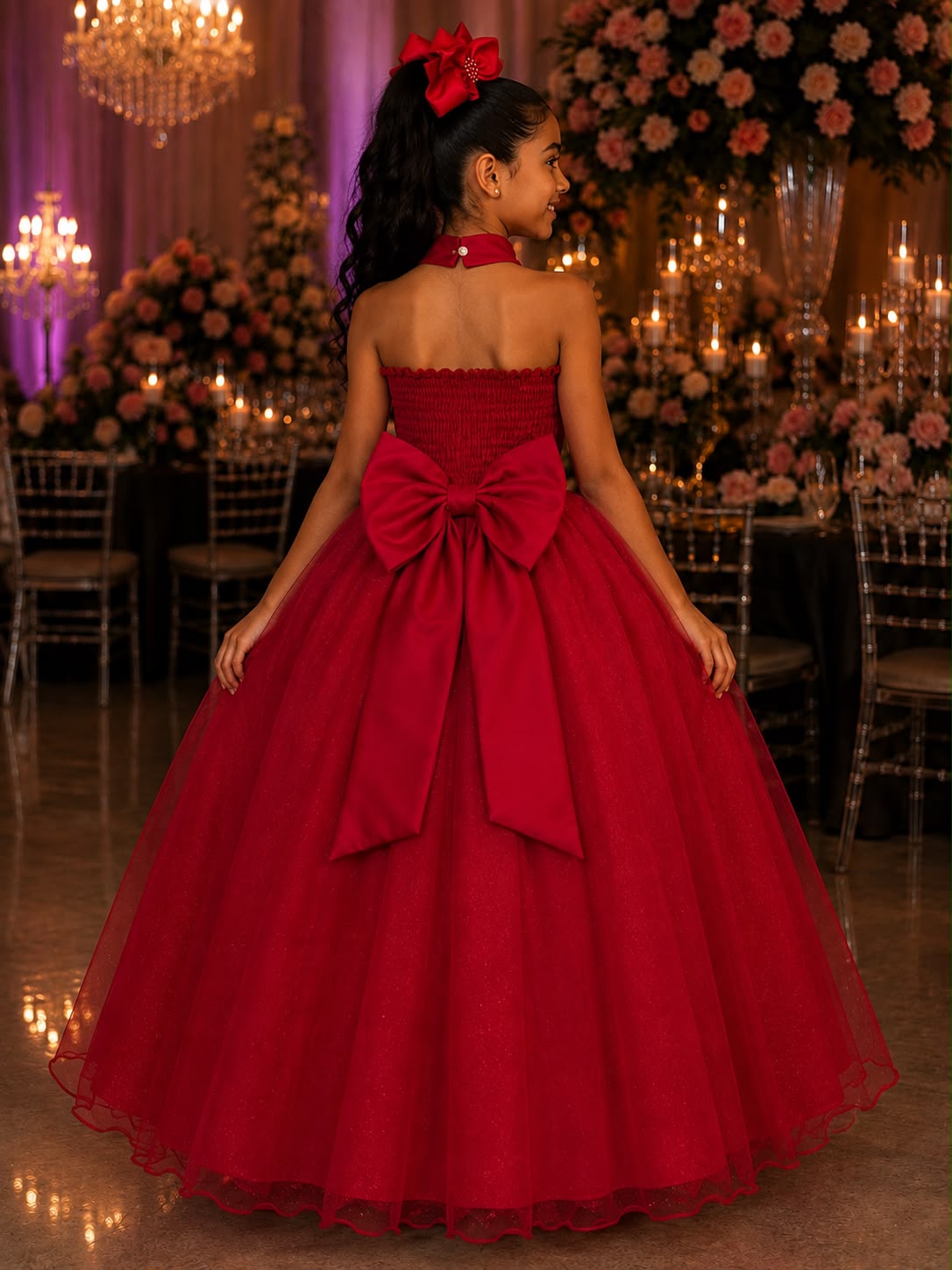 Vestido Banana Club Longo Âmbar Vermelho (VESTBNCLBNLNGAMVRM)