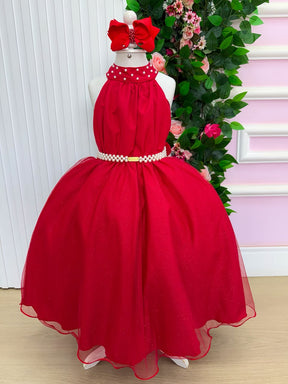 Vestido Banana Club Longo Âmbar Vermelho (VESTBNCLBNLNGAMVRM)