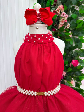 Vestido Banana Club Longo Âmbar Vermelho (VESTBNCLBNLNGAMVRM)