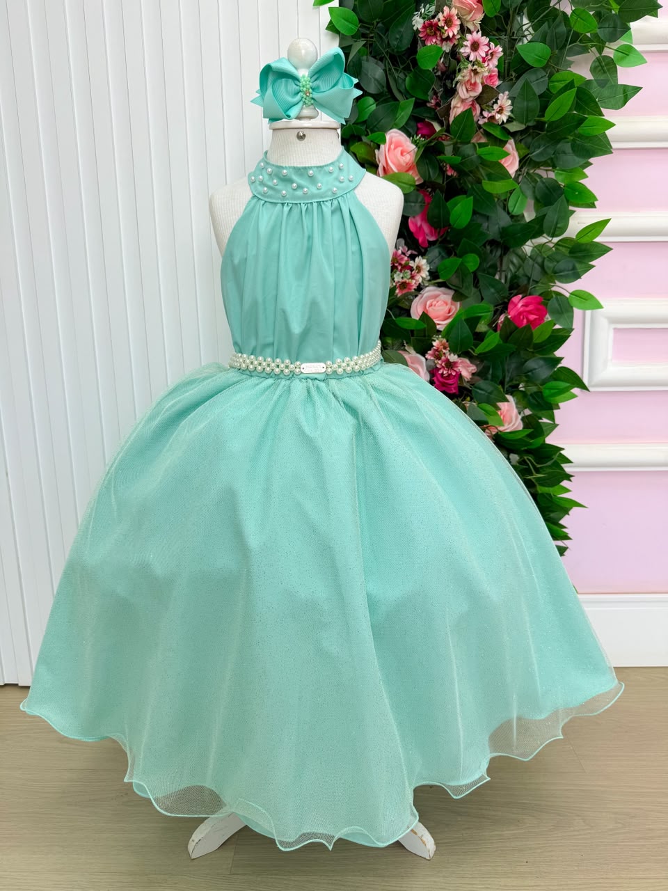 Vestido Banana Club Longo Âmbar Verde Menta (VESTBNCLBLNGAMBRVTDMN)