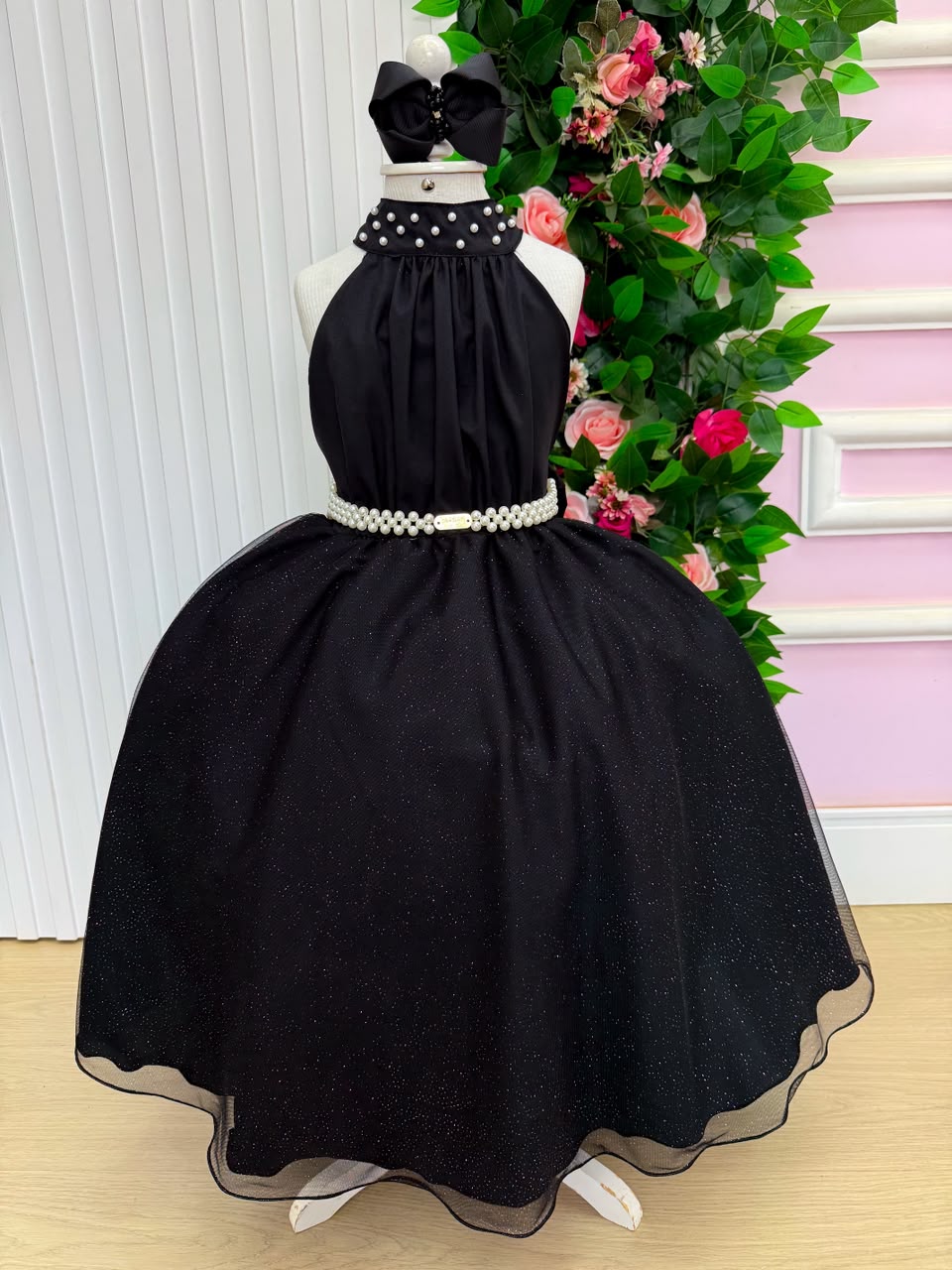 Vestido Banana Club Longo Âmbar Preto (VESTBANCLBAMBPRT)