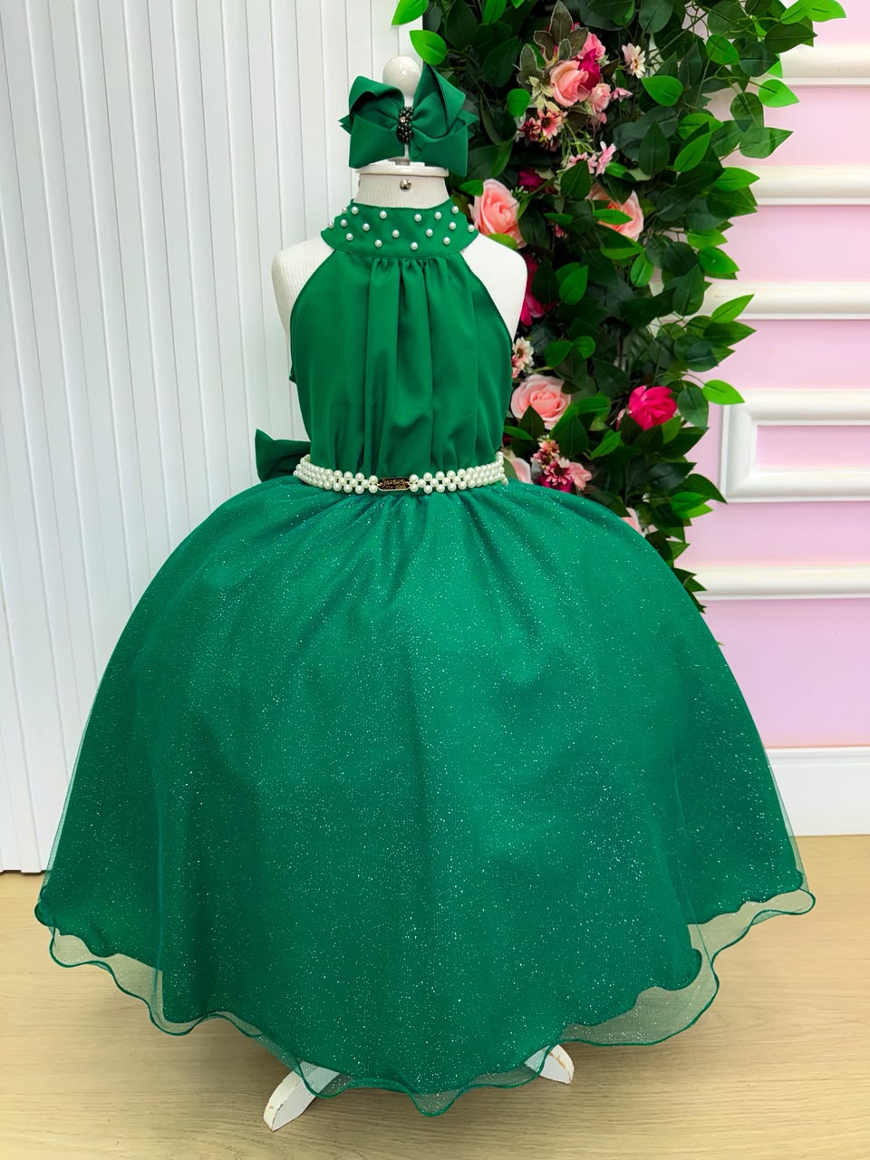Vestido Banana Club Longo Âmbar Verde Bandeira (VESTBNACLBLNGAMBVRDBND)