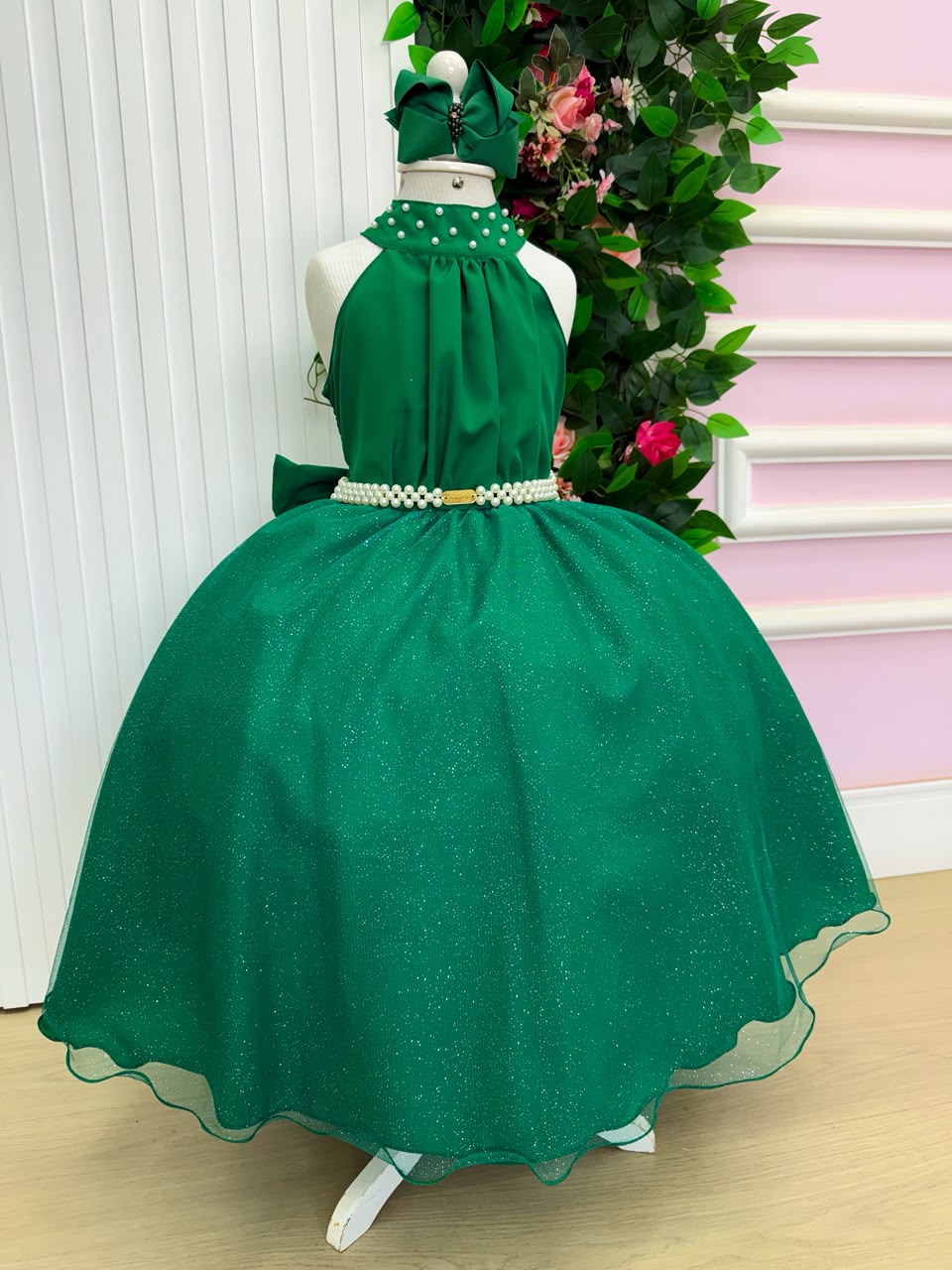 Vestido Banana Club Longo Âmbar Verde Bandeira (VESTBNACLBLNGAMBVRDBND)