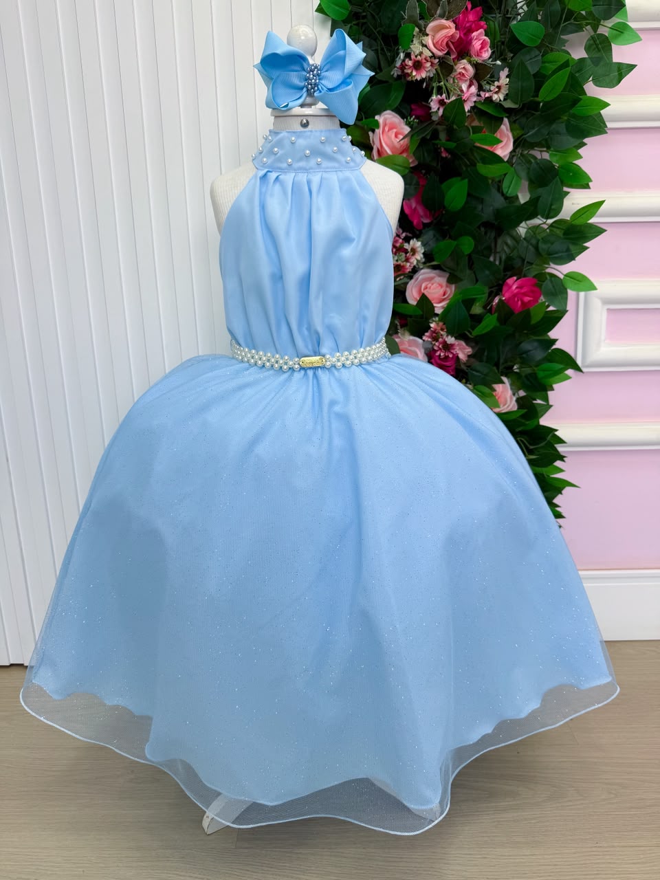 Vestido Banana Club Longo Âmbar Azul Bebe (VESTBNANCLBLNGAMBRAZLB)