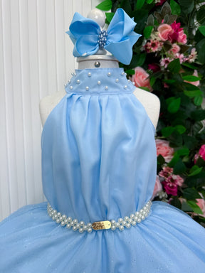 Vestido Banana Club Longo Âmbar Azul Bebe (VESTBNANCLBLNGAMBRAZLB)
