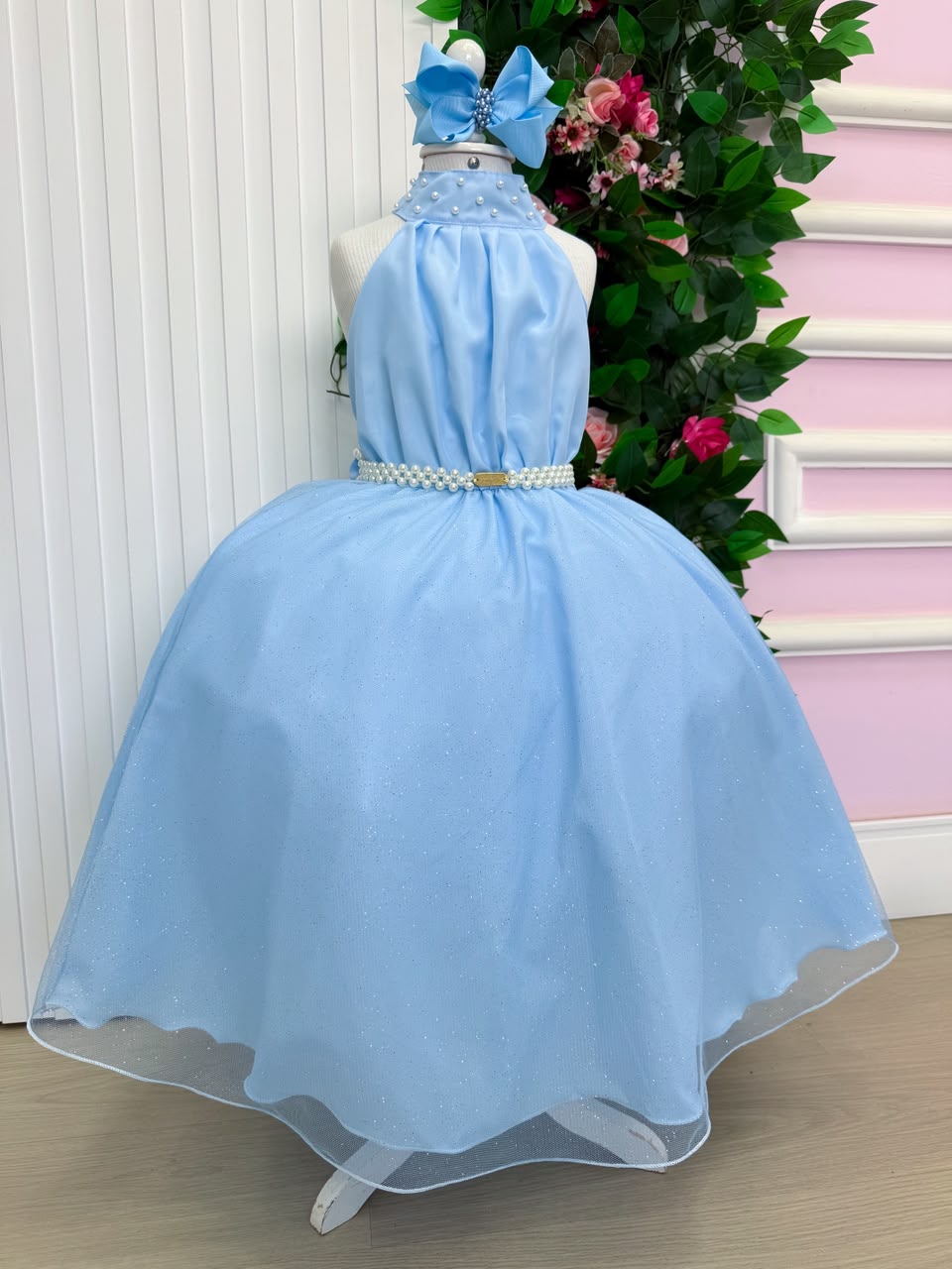 Vestido Banana Club Longo Âmbar Azul Bebe (VESTBNANCLBLNGAMBRAZLB)