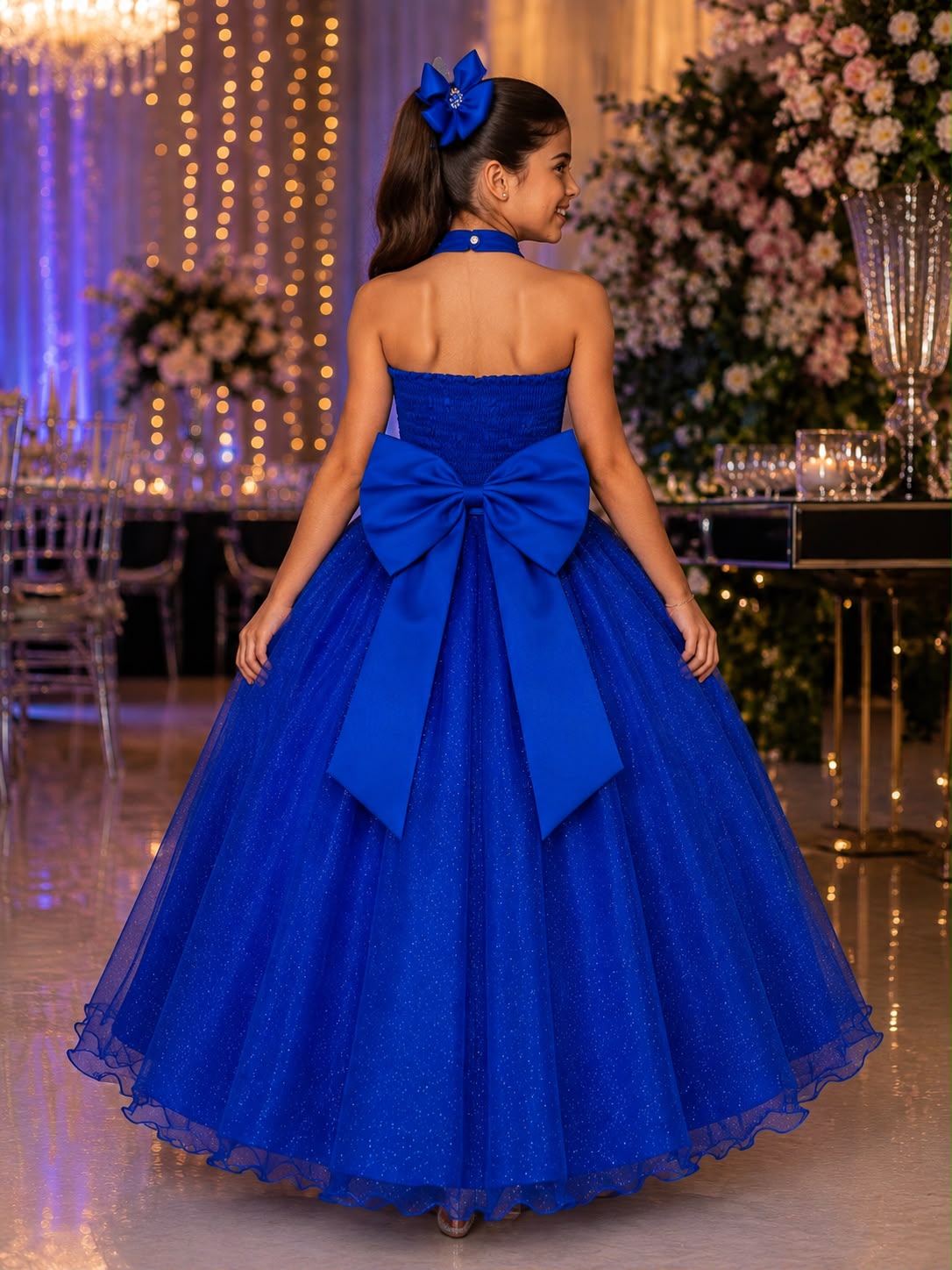 Vestido Banana Club Longo Âmbar Azul Royal (VESTBNANCLBLNGAMBAZRAAL)