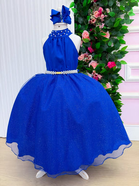 Vestido Banana Club Longo Âmbar Azul Royal (VESTBNANCLBLNGAMBAZRAAL)