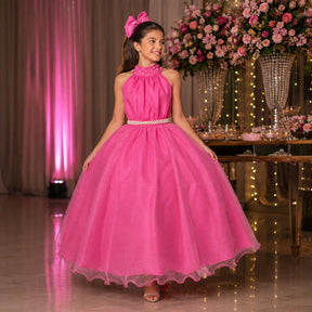 Vestido Banana Club Longo Âmbar Rosa Chiclete (VESTBNANCLBLNGAMBRS)