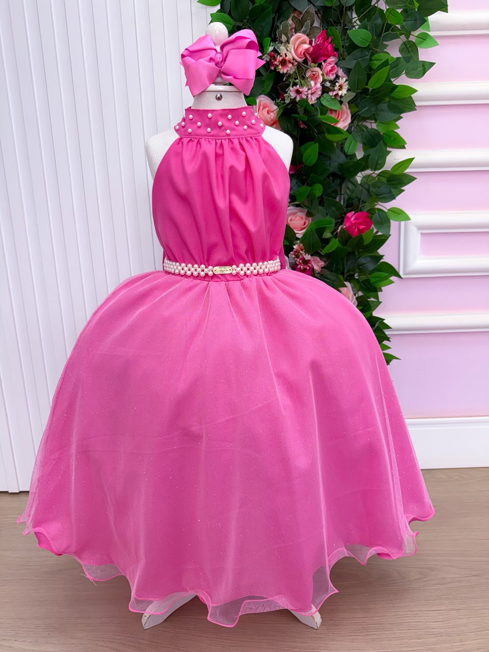 Vestido Banana Club Longo Âmbar Rosa Chiclete (VESTBNANCLBLNGAMBRS)