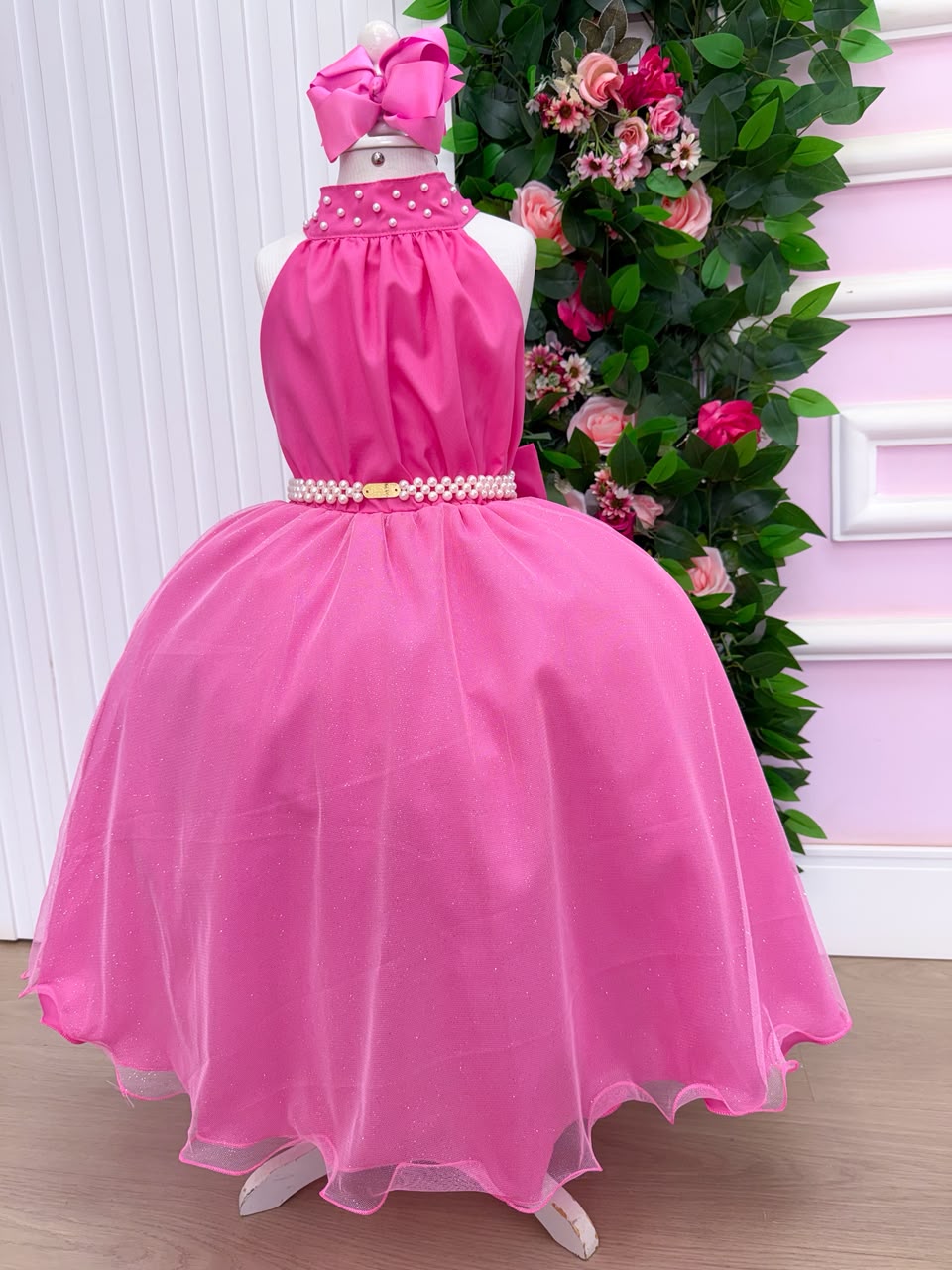 Vestido Banana Club Longo Âmbar Rosa Chiclete (VESTBNANCLBLNGAMBRS)