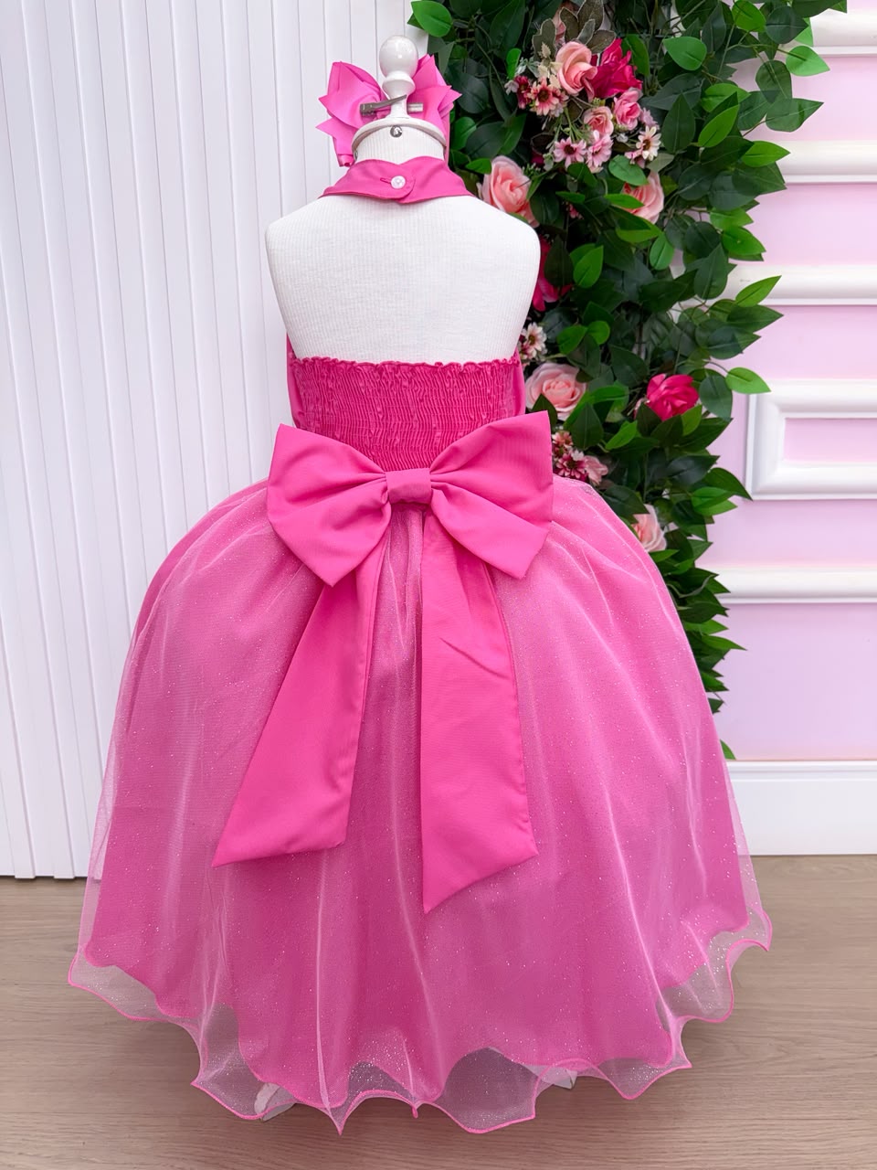 Vestido Banana Club Longo Âmbar Rosa Chiclete (VESTBNANCLBLNGAMBRS)