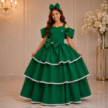 Vestido Banana Club Longo Safira Verde Bandeira (VESTBNCLBLNGSAFIRAVRDBND)