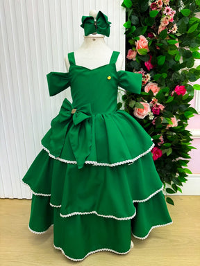 Vestido Banana Club Longo Safira Verde Bandeira (VESTBNCLBLNGSAFIRAVRDBND)