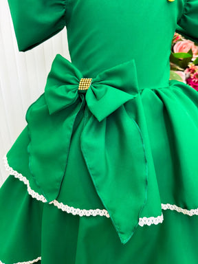 Vestido Banana Club Longo Safira Verde Bandeira (VESTBNCLBLNGSAFIRAVRDBND)