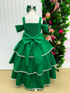 Vestido Banana Club Longo Safira Verde Bandeira (VESTBNCLBLNGSAFIRAVRDBND)