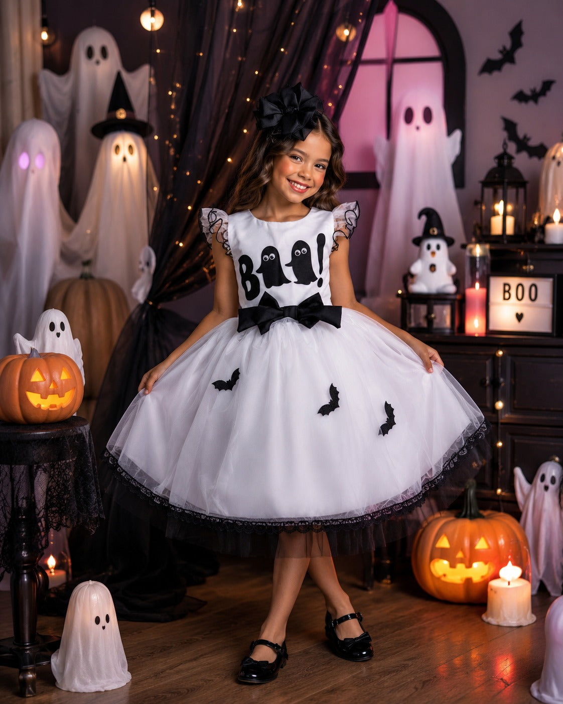Fantasia/ Vestido Mini Miss Boo Encantado -  Halloween (VESTMNMSBE)