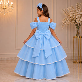Vestido Banana Club Longo Safira Azul Bebe (VESTBNCLBLNSFR)